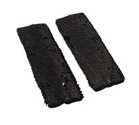 Stylish Glitter Gloves Sequin Long Gloves Fingerless Elastic Gloves Glitter Costumes For Women And Girls for Carnival Party Night Club (Black, One Size)