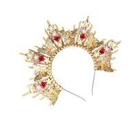 Stylish Gold Medusas Headpiece Tiaras Crowns Fashion Accessory For Women’s Mythology Themed Costumes Celebrations Handmade Wedding Tiaras