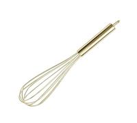 Stylish Gold Plate Kitchen Whisk Wire Whip Design for Effortless Blending of Ingredients Hanging Hole Easy Storage Home Baking Equipment