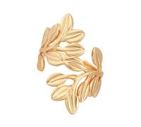 Stylish Gold Rings Stainless Steel Adjustable Design Lightweight Sturdy Jewelry For Sensitive Skin Trendy Minimalist