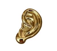 Stylish Gold Silver Alloy Ear Brooch Pin Trendy Art Inspired Jewelry Accessory Perfect for Casual or Formal Outfits Trendy Her Pin