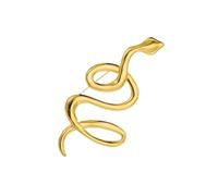 Stylish Gold Snake Pin Craft from Sturdy Steel Materials Portable Accessory for Adding Elegant Charm to Any Outfits