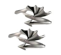 Stylish Gothic Angel Demons Wing Rings Set for Couples Adjustable Size Him Her Relationship Jewelry Unisex Adjustable Rings