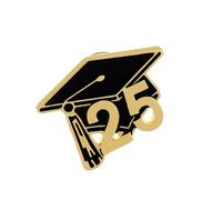 Stylish Graduate Caps Brooch Sturdy Graduate Hat Brooch Badge Designed For Lasting Memories And Celebrations Academic Achievement Badge