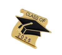 Stylish Graduate Caps Brooch Sturdy Graduate Hat Brooch Badge Designed For Lasting Memories And Celebrations Academic Achievement Badge