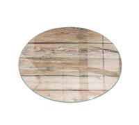 Stylish Graphic Hearth Glass Plate | Tempered Fireplace Floor Guard | Heatproof Log Burner Base | Decorative Spark Shield - fi90cm (35.4 inch) - Natural wood boards