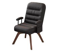 Stylish Gray Accent Chair with Solid Wood Base - Comfortable High Back Lounge Chair for Home Office & Living Room Furniture