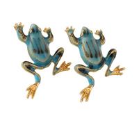 Stylish Green Frogs Dangle Earrings Lightweight Alloy Materials Unique Accessories Jewelry for Daily Wear Lovely Animal Earrings