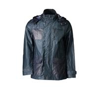 Stylish Green Polyester Jacket with Hood - male - Geox - Light Jackets - Green - XL - Jackets XL
