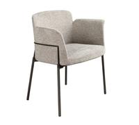 Stylish Grey Fabric Dining Chair By Angel Cerda