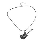 Stylish Guitar Pendant Necklace Unique Violin Shape Neckchain For Men And Women Adjustable Clavicle Chain Accessory Personalized Ornament