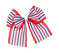 Stylish Hair Accessory with Star Stripe Design Double Bows Ideal Holiday Preschool Learning Tools