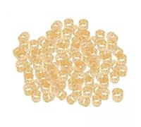 Stylish Hair Rings and Clips for Braids & Dreadlocks - 100-Piece Gold Set