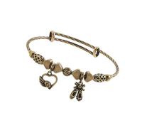 Stylish Heart Bangle Vintage Bangles Unique Wristbands Punk Cuff Geometric Bracelets Suitable For Various Occasion Girl Heart