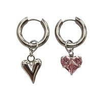Stylish Heart Earrings Lightweight Alloy Jewelry Perfect for Gifting Occasions Romance Alloy for Women