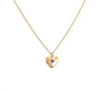 Stylish Heart Photo Case Necklace Multipurpose Metal Birthstone Love Jewelry Pendant Necklace For Fashion Females Copper Jewelry