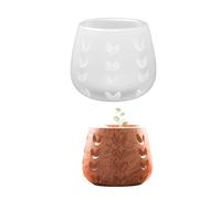 Stylish Heart Shaped Sturdy Silicone for Craft Supplies Flower Pots and Pen Holders from Resin Decoration Concrete Flower Pots