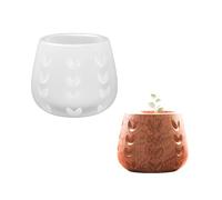 Stylish Heart Shaped Sturdy Silicone for Craft Supplies Flower Pots and Pen Holders from Resin Decoration Concrete Flower Pots