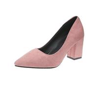 Stylish High Heels for Women Elegant Pointed Toe Design Comfortable Versatile Perfect for Casual Work Dates, High Heels with Finish, pink, 8 UK