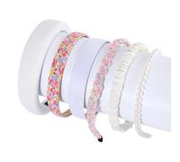 Stylish High Top Hairband With Securely Fit Design Comfortable Headband Photoshoots Props For Work Parties Event Imitation Pearls Headwear