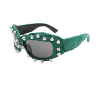 Stylish Hip Hop Sporty Sunglass Photo Props Rivets Shades Trendsetters Hip Hop Shades Hipsters Costume