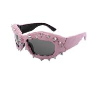 Stylish Hip Hop Sporty Sunglass Photo Props Rivets Shades Trendsetters Hip Hop Shades Hipsters Costume Girls' Stylish