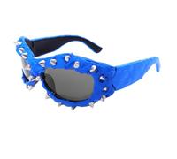 Stylish Hip Hop Sporty Sunglass Photo Props Rivets Shades Trendsetters Hip Hop Shades Hipsters Costume