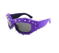 Stylish Hip Hop Sporty Sunglass Photo Props Rivets Shades Trendsetters Hip Hop Shades Hipsters Costume