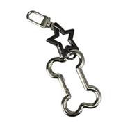 Stylish Hollow Bone Key Holder Fashion Key Charm Metal Keyring Accessory, As Shown in the Figure, as described