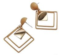 Stylish hollow for diamond shape, modern geometric design, elegant drop style, suitable for fashion outfits(B)