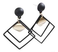 Stylish hollow for diamond shape, modern geometric design, elegant drop style, suitable for fashion outfits(A)