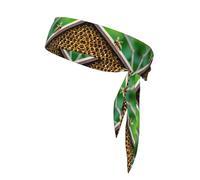 Stylish Honey Bees Print Sports Head Tie Bandanas - Unisex Workout Hair Band for Jogging, Cycling, Yoga, and More