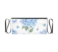 Stylish Hydrangea Blue Waist Apron for Women and Men with 3 Pockets for Efficient Storage, Chic Hydrangea Blue, One Size, Chic Hydrangea Blue, One Size Fits All, Chic Hydrangea Blue, One Size