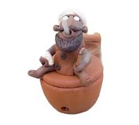Stylish Incense Holder, Fun Resin Toilet Burner, Backflow Meditation Zen Ornaments, Funny Japanese Home Decoration, Ideal for Study, Desktop, Yoga, Living Room 3.15x4.72 Inch