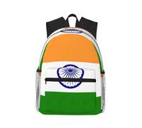 Stylish Indian Flag Travel Backpack Lightweight Water Protection Laptop Backpack For College Work Work Black, One Size, Black, Rozmiar uniwersalny