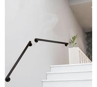 Stylish Indoor & Outdoor Stair Railing 11ft Metal il for Shopping Malls & Offices Includes Screws & Elegant Staircase Guard for Safety