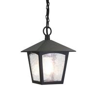 Stylish Ip43 Black Led Outdoor Lantern With E27 Socket