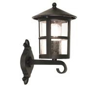 Stylish Ip43 Black Led Outdoor Wall Light Sconce With E27 Bulb Holder