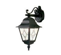 IP43 Wall Light Sconce Black LED E27 100W Bulb External d01994