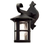 Stylish Ip43 Black Led Wall Sconce With E27 Socket For Outdoor Use