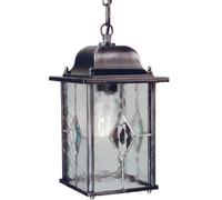 IP43 Hanging Chain Lantern Weatherproof Black Silver LED E27 100W