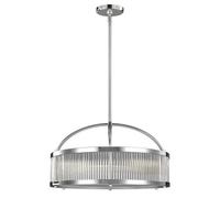 Stylish Ip44 6 Bulb Chrome Pendant Light With Led G9 3.5W Bulbs