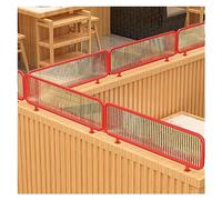 Stylish Iron Striped Grille Partitions - Semi-Privacy Desk Divider, 30cm Low Fence for Restaurants & Dining Areas, Elegant Room Separator for Enhanced Ambiance