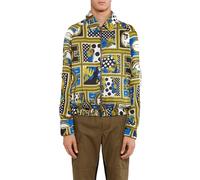 Stylish Jacket in Gold/Light Blue, male, Versus Versace, Light Jackets, Multicolor, S, Jackets S