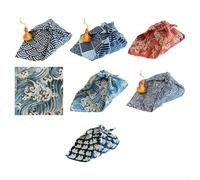 Stylish Japanese Cotton Wraps 7 Piece Set for Fashionable Scarf, Shawl, or Presentation