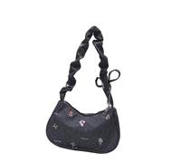 Stylish Japanese Inspired Canvas Underarm Purse Spacious Interior Shoulder Bag Casual Outfit Companion Daily Use Canvas Underarm Bag