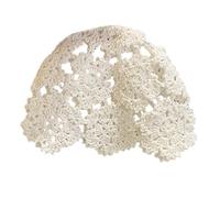 Stylish Japanese Styles Crochet Pullover Hat Brimless Hat for Fashion Youth Women Spring Headpiece Soft Comfortable Wear Breathable Cotton Headwear White