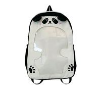 Stylish Japanese Styles Daypack With Transparent Display Compartment And Multiple Storage Pockets School Backpack Ergonomic Anime Themed Travel Backpack