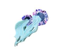 Stylish Jellyfish Acetate Hair Clip Claw Unique Designs Women's Hair Accessory For Daily Outings And Casual Gatherings