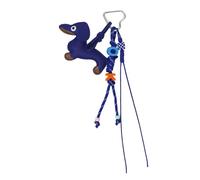 Stylish Keyring with Removable PU Clip, Lightweight Sausage Design for Commuter and Gym Sausage Dog Keyring